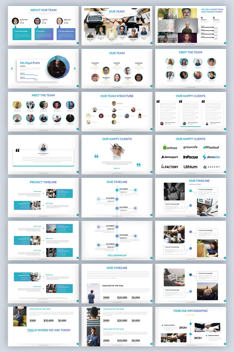 Modello di PowerPoint per Pitch Deck multiuso 2025 [Versione 5] - Caratteristiche Immagine 6