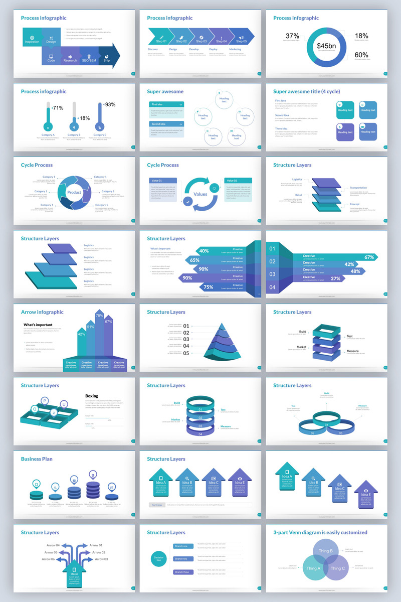 Modello di PowerPoint per Pitch Deck multiuso 2025 [Versione 5] - Caratteristiche Immagine 15