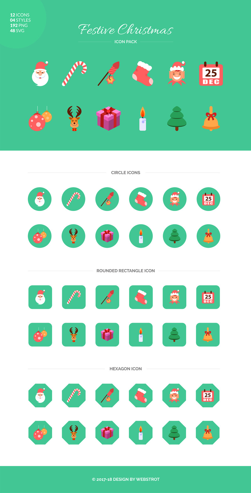 Christmas Icon Pack Set - Features Image 1