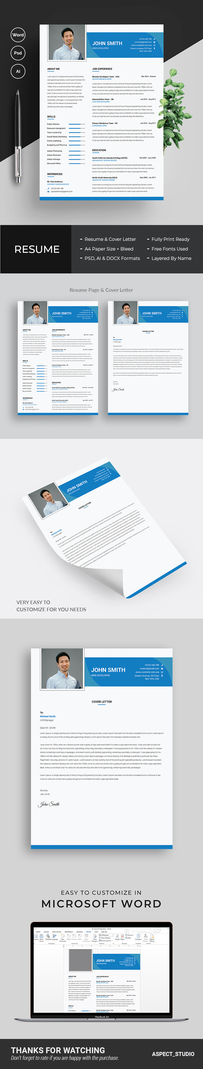 John Smith Resume Template #76828 - TemplateMonster