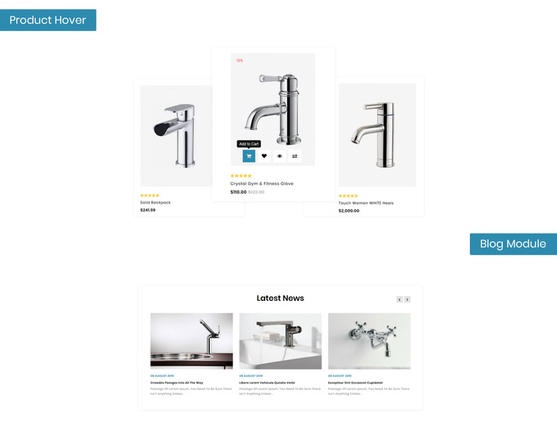 Sterling - Bathroom Accessories Store OpenCart Template - Features Image 4