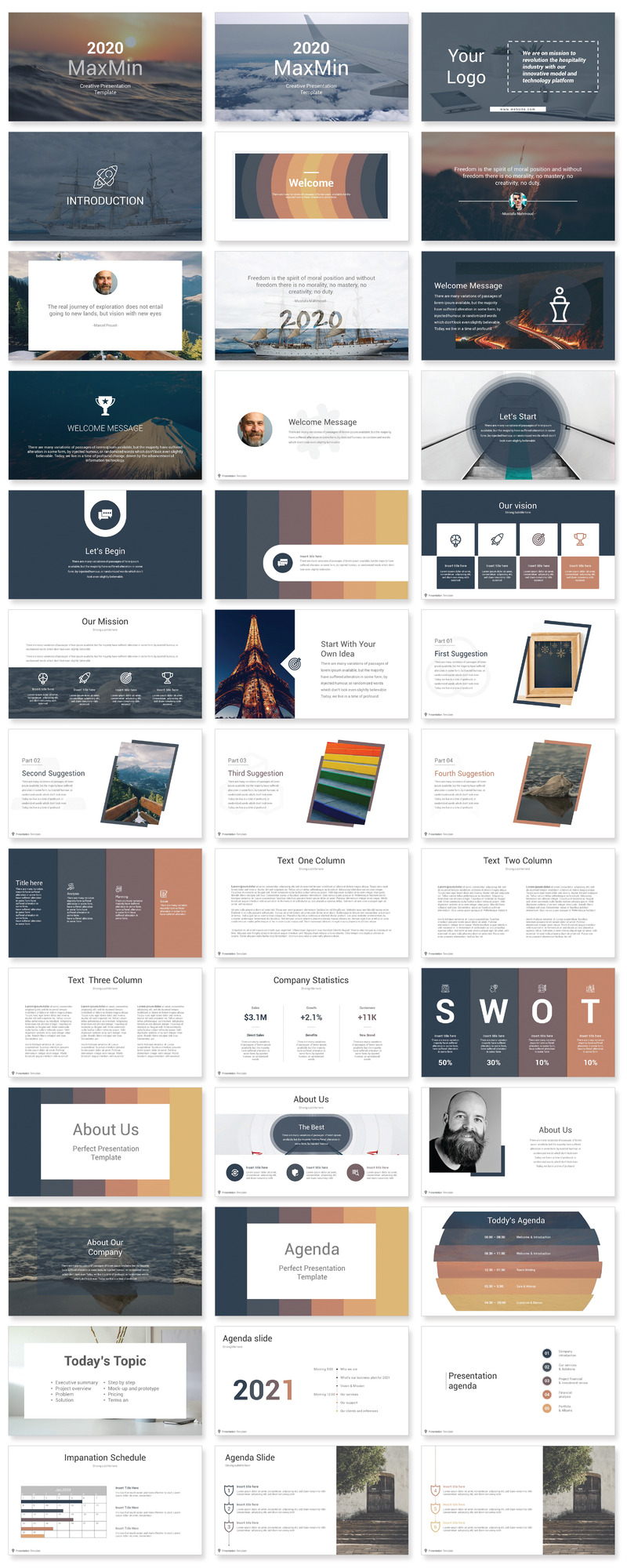 MaxMin New Creative PowerPoint template - Features Image 1