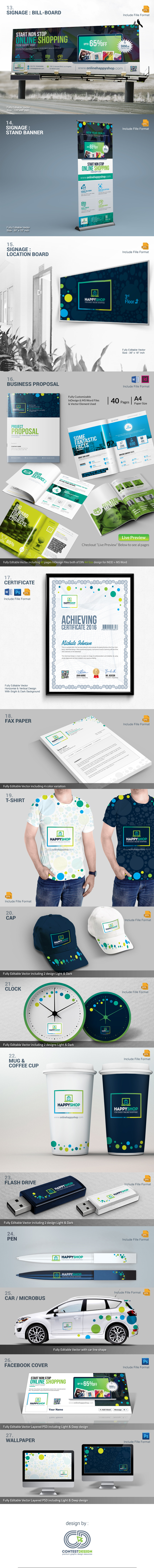 Šablona firemního stylu Business Mega Branding Bundle for E-Commerce or Online Shop #67284 - Obrázek funkce 2