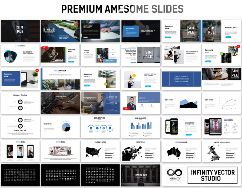 Semplice modello Pitchdesk Pro PowerPoint - Caratteristiche Immagine 1