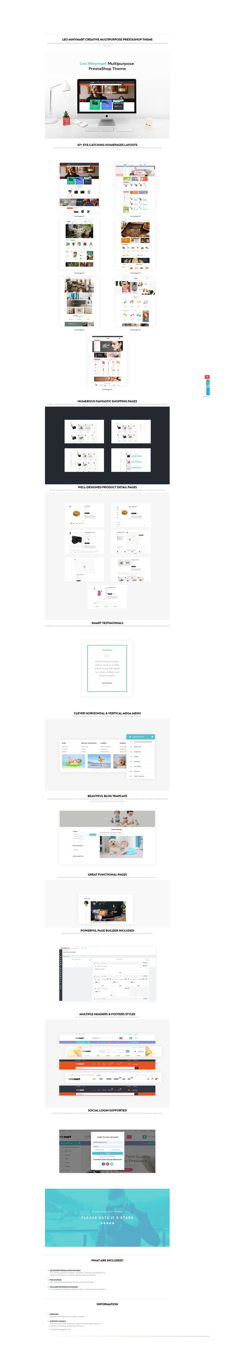 Minymart PrestaShop Theme - Features Image 1