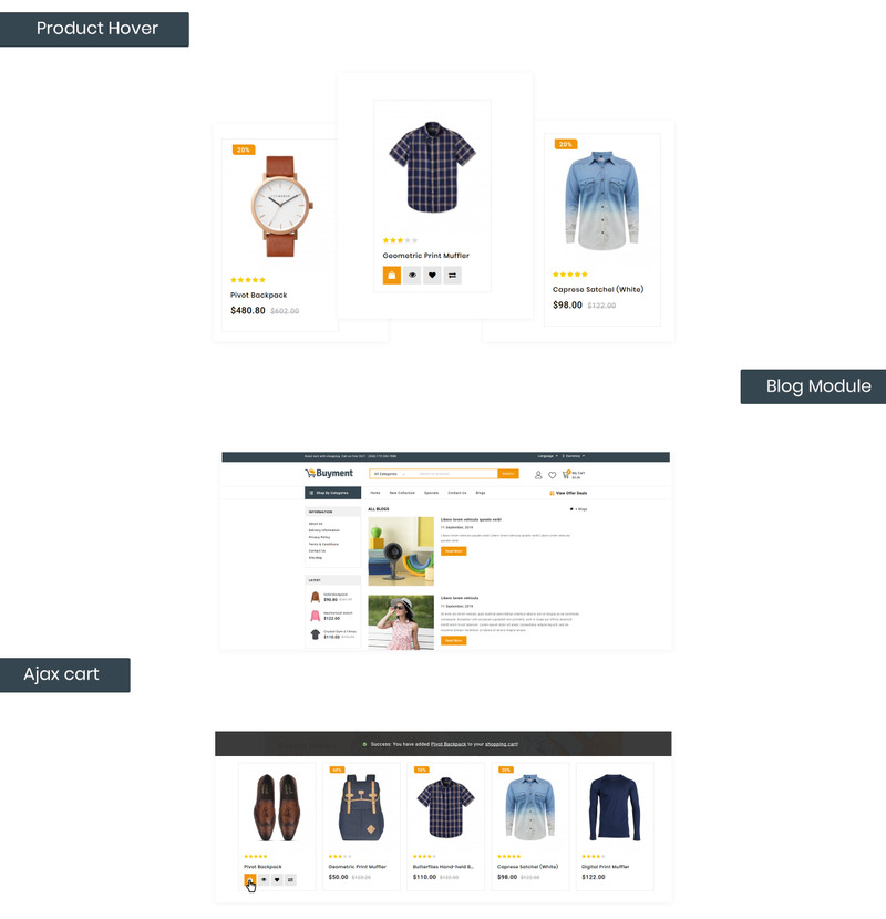 Buyment - Mega Store OpenCart-sjabloon - Eigenschappen Afbeelding 4