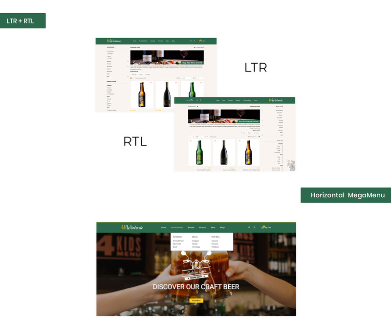 Wintenic - Wine & Drink Shop thème OpenCart adaptatif #86236 - Image 2