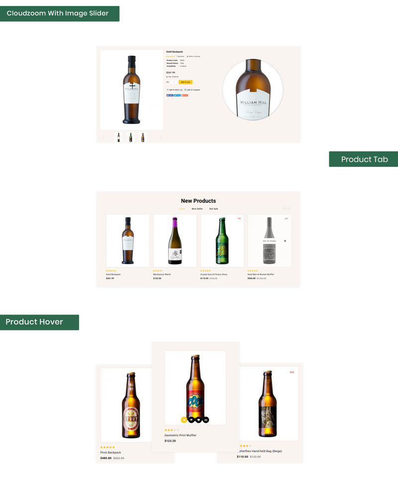 Wintenic - Wine & Drink Shop thème OpenCart adaptatif #86236 - Image 3