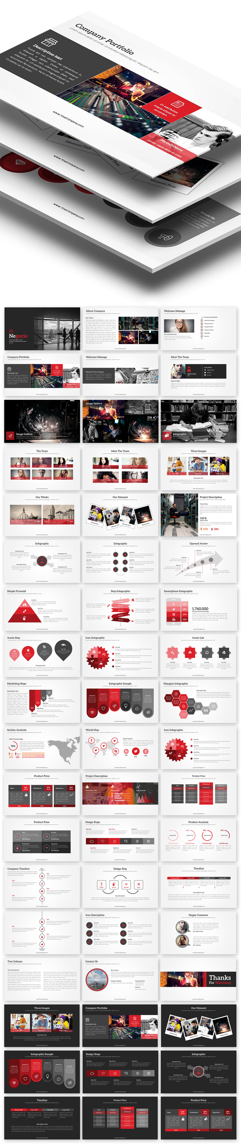 Modello di presentazione di Negocio Modello di PowerPoint - Caratteristiche Immagine 1