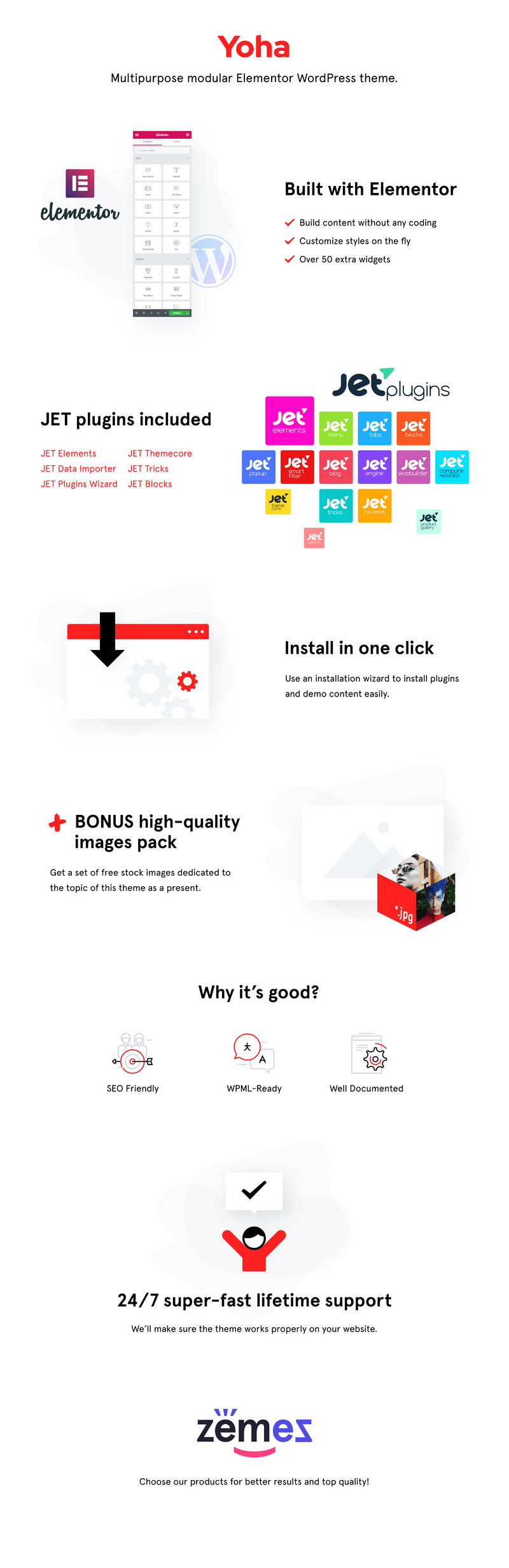 Yoha - Fashion Ultra Minimalist WordPress Theme - Features Image 1