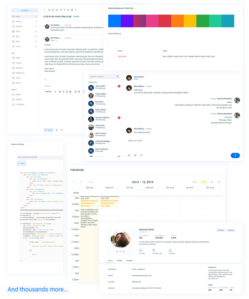 Madmin Bootstrap Dashboard Admin Template - Features Image 1