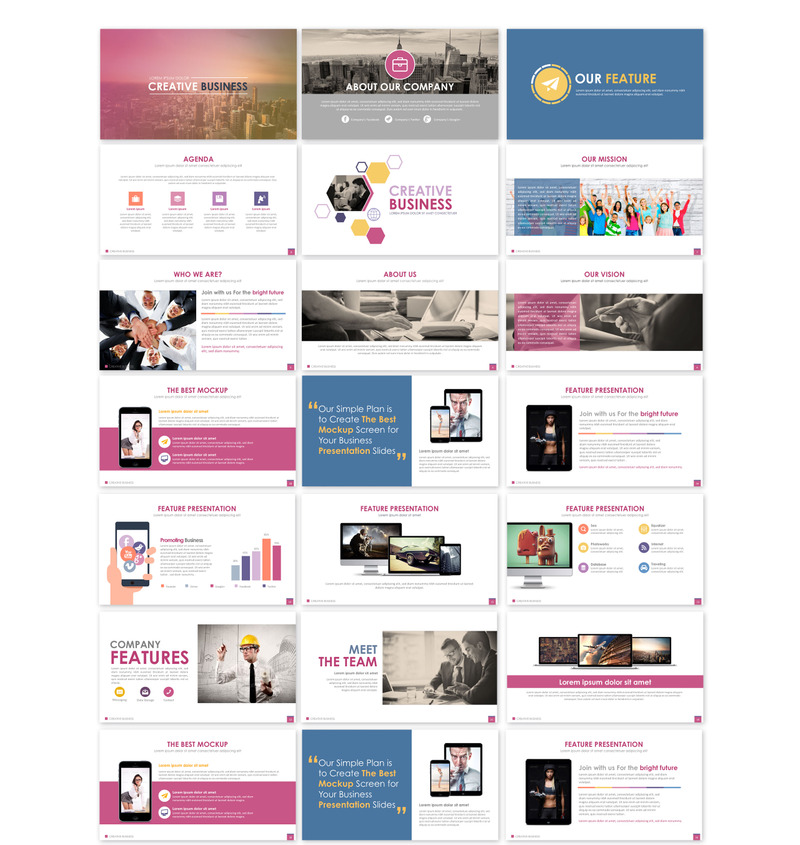 Creative Business - PowerPoint template - TemplateMonster