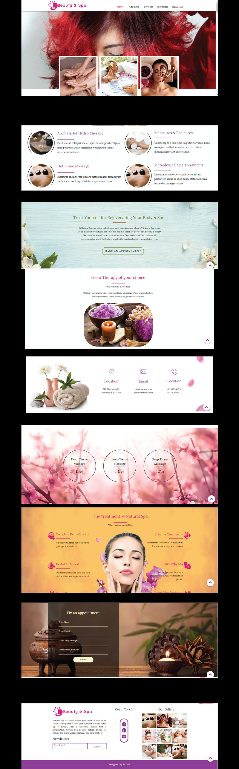 Beauty & Spa Adobe Responsive Muse Template - Features Image 1
