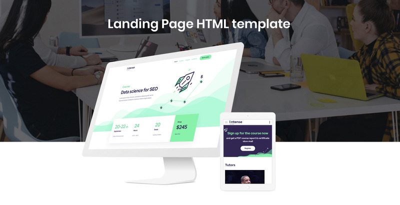 Kurs Lintense - Edukacja Szablon czystej strony docelowej HTML - Obraz funkcji 3