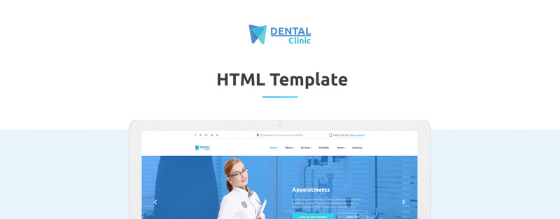 Dental Clinic Responsive Website Template - Features Image 1