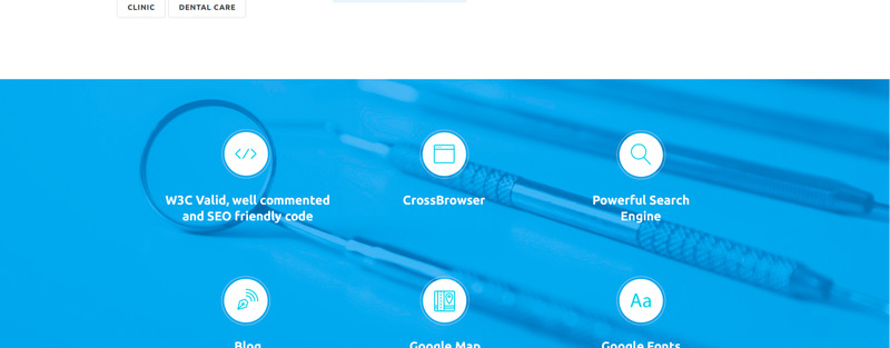 Dental Clinic Responsive Website Template - Features Image 4