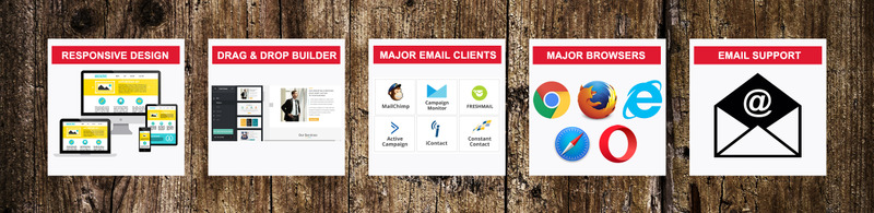 New Year Email Newsletter Template - Features Image 1