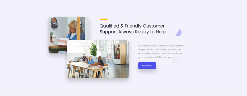 Responsivt Flex - Universal Multipurpose Creative HTML Hemsidemall #88389 - Funktionsbild 7