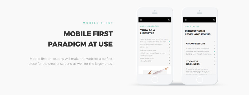 Namaskar - motyw Yoga WordPress - Obraz funkcji 4