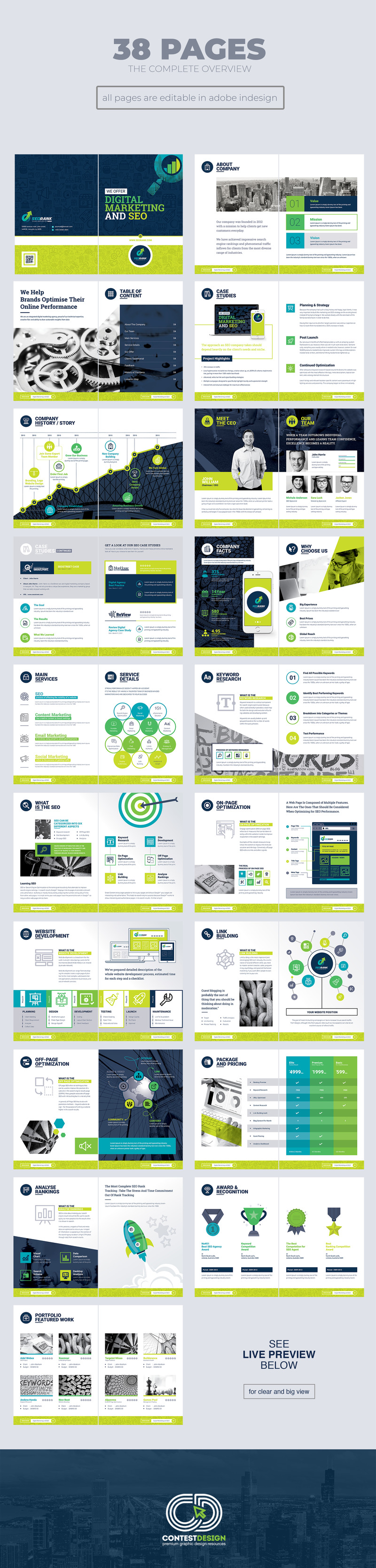 SeoRank Bi-Fold Brochure - - Corporate Identity Template - Features Image 3