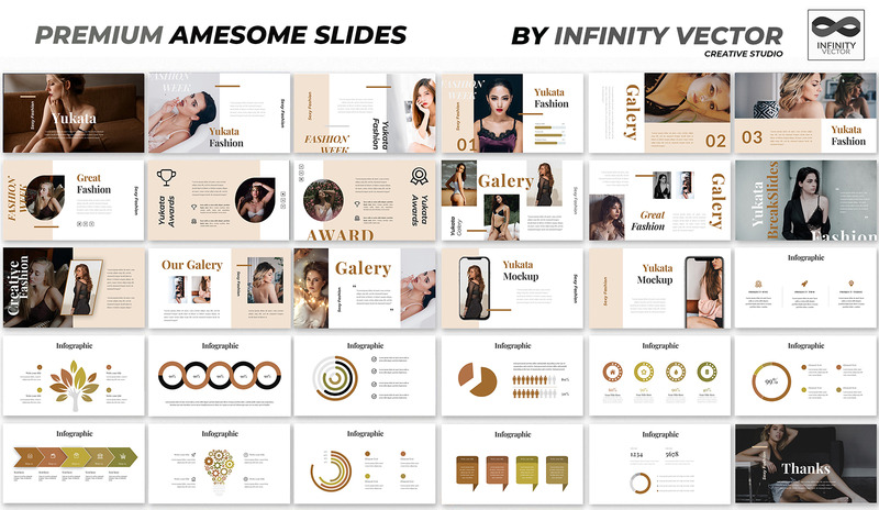 Yukata Fashion Google Slides - Caratteristiche Immagine 1