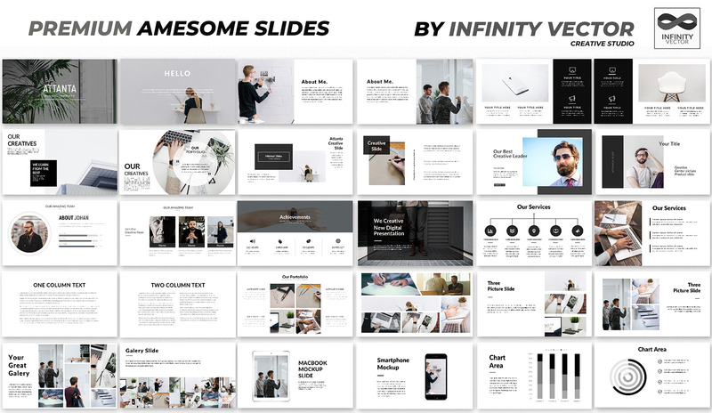 Attanta Minimal PowerPoint Template #91303