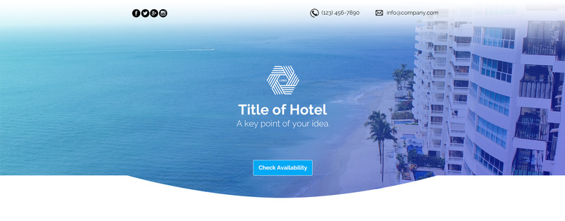 Hotel PSD Template - Features Image 1