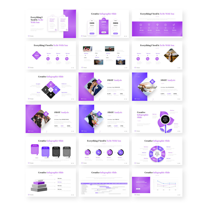 Weddio Wedding Event PowerPoint template - TemplateMonster