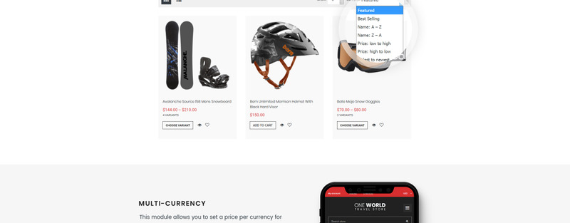 One World - Travel Store Shopify Theme - Features Image 4