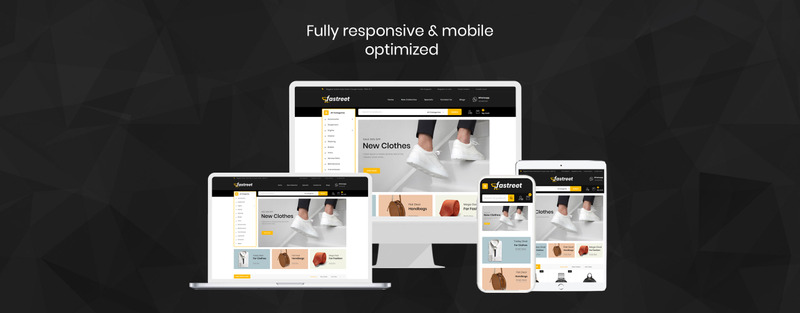 Responsivt Fastreet - Multipurpose OpenCart Template OpenCart-mall #91112 - Funktionsbild 1