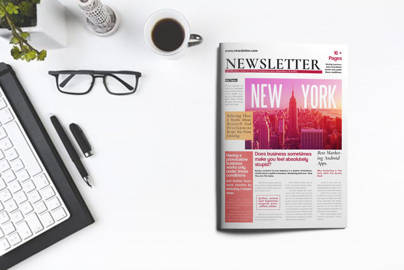 Business Newsletter Corporate Identity Template - Features Image 1