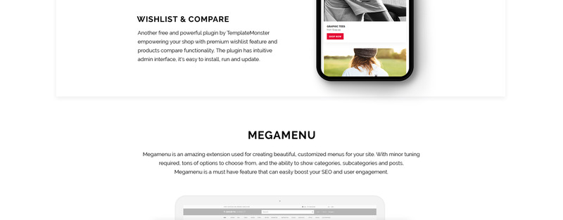 T-Shirts Direct - T-Shirt Shop OpenCart Template - Features Image 5