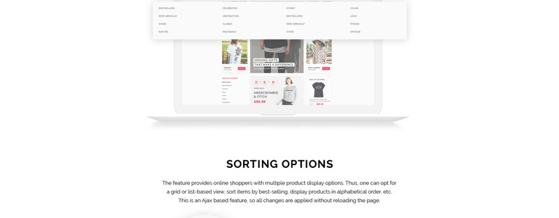 T-Shirts Direct - T-Shirt Shop OpenCart Template - Features Image 6