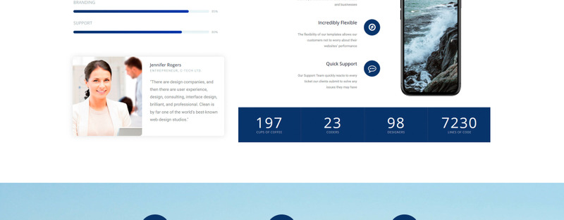 Clean - Neutral HTML5 Landing Page Template - Features Image 1