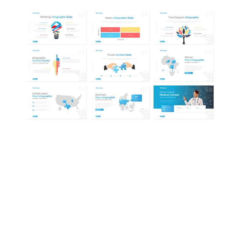 Medival Health Presentation Полностью анимированный шаблон PowerPoint - Features Image 4