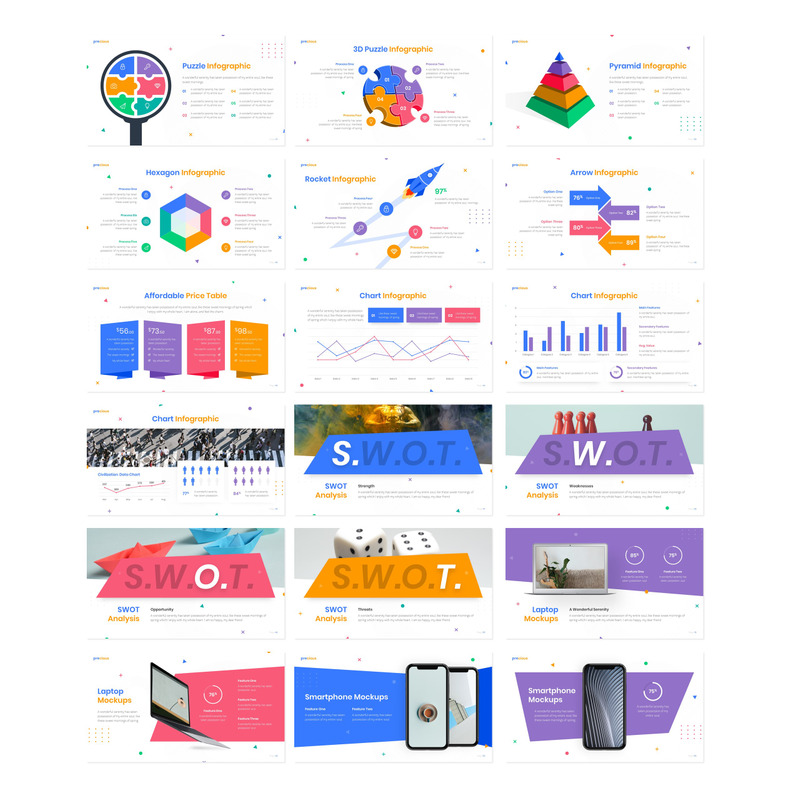 Preziosa presentazione multiuso - modello Keynote - Caratteristiche Immagine 3