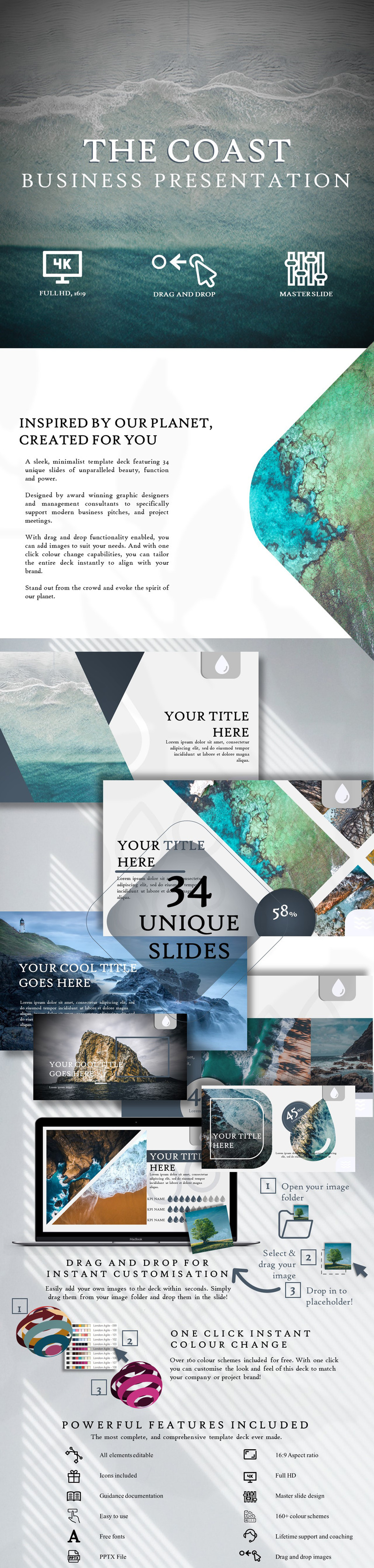 COASTS - Inspired by our World PowerPoint template - Features Image 1