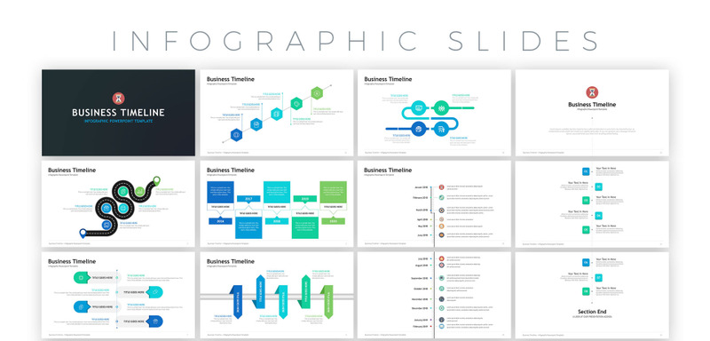 Business Timeline - Infographic PowerPoint template - Features Image 1