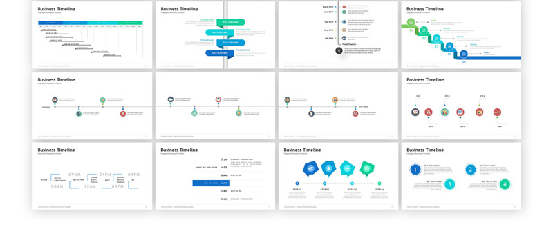 Business Timeline - Infographic PowerPoint template - Features Image 2