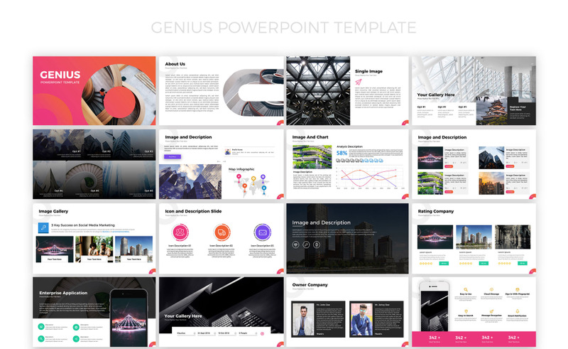 Genius - PowerPoint-Vorlage - Eigenschaften Bild 1