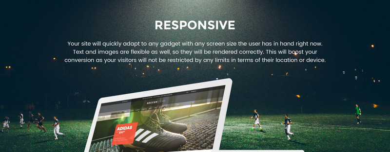 Soccer Store Shopify Theme - Features Image 1
