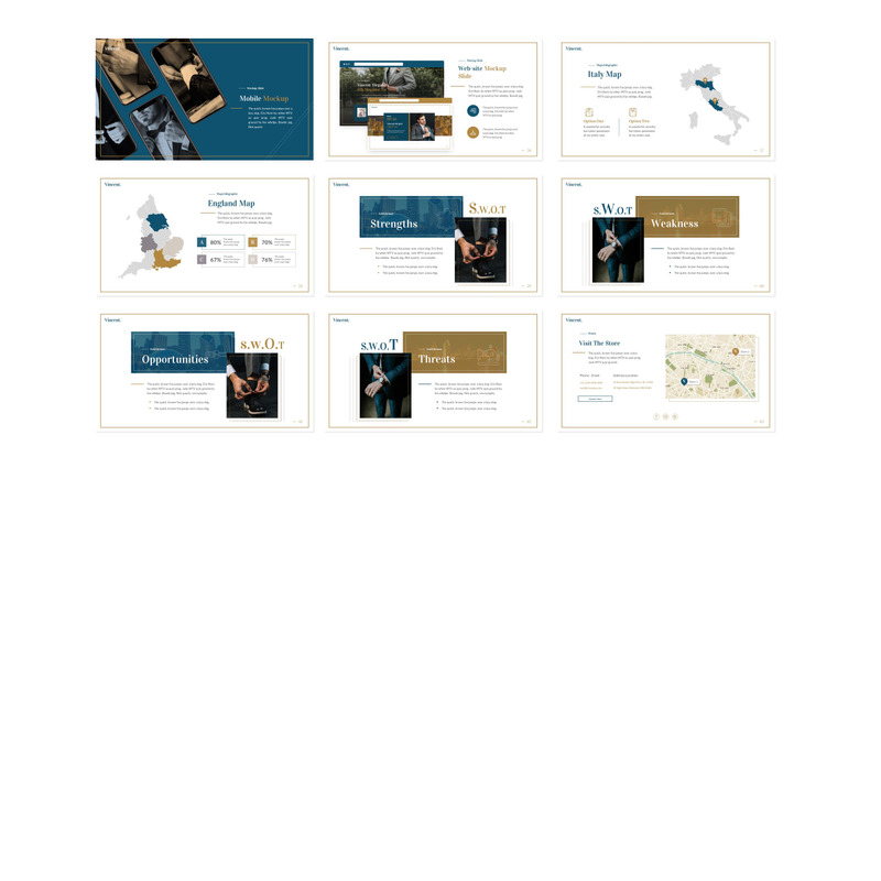 Vincent Luxury Presentation Fully Animated PowerPoint template - Features Image 4