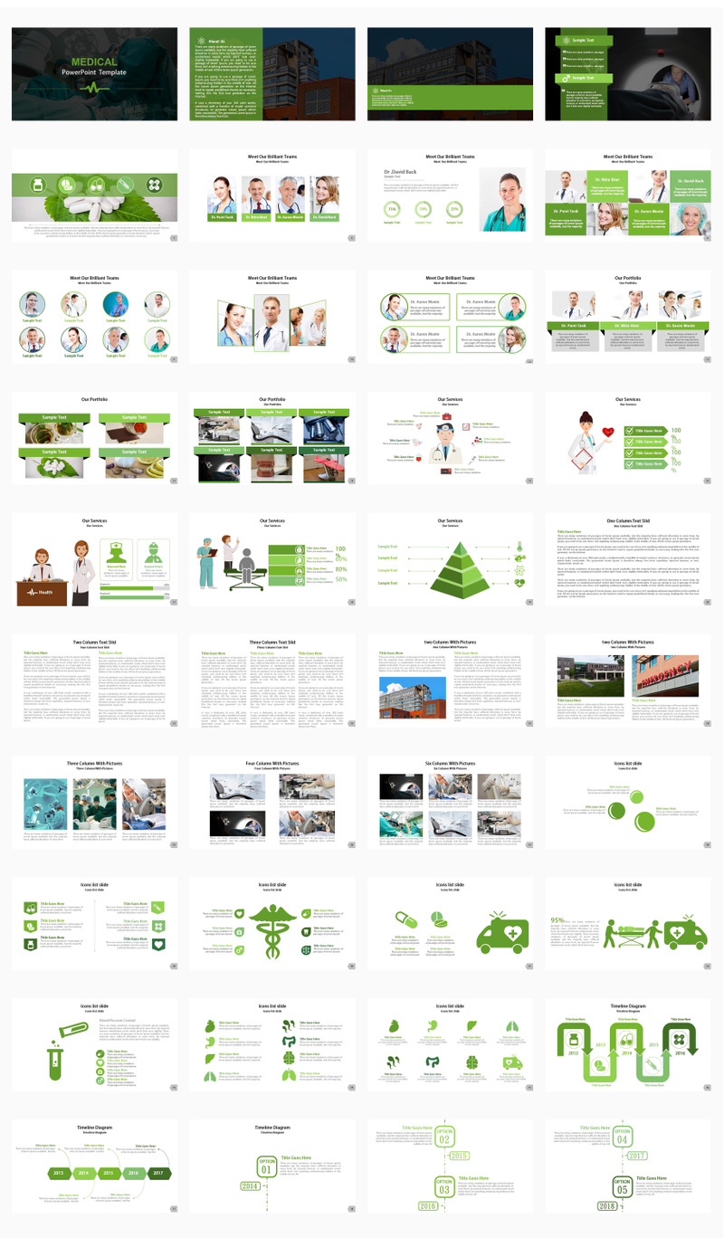 Medical Presentation PowerPoint template - Features Image 1