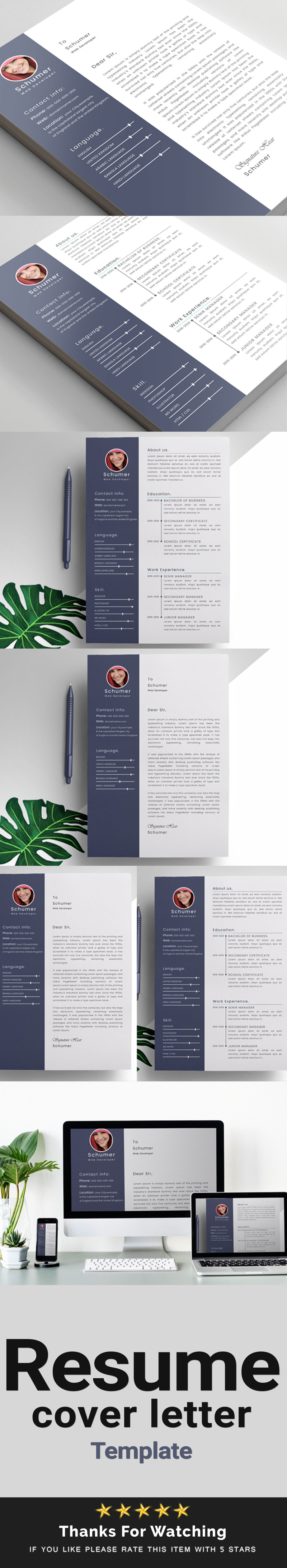 Schumer Resume Template - Features Image 1
