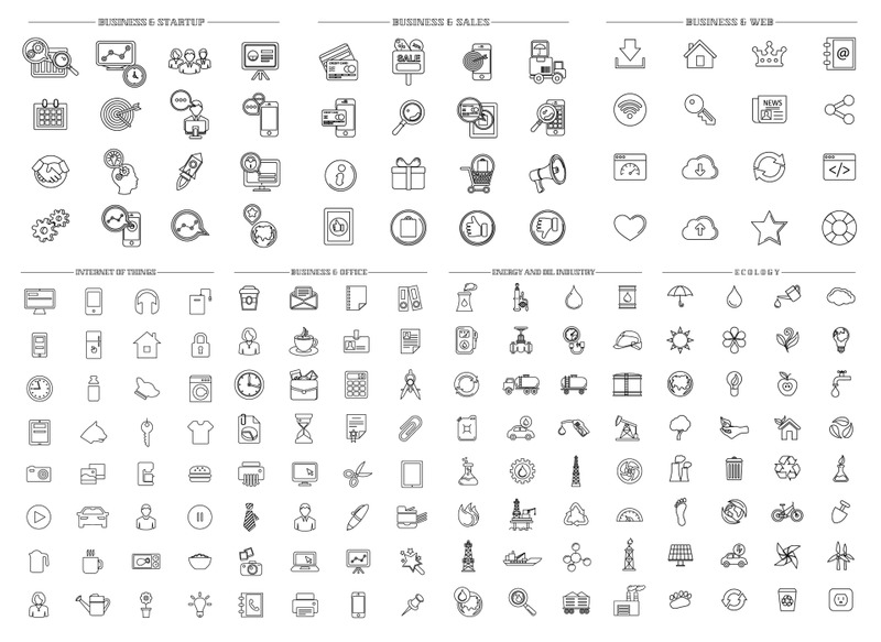 Line Icon Set #67312 - TemplateMonster