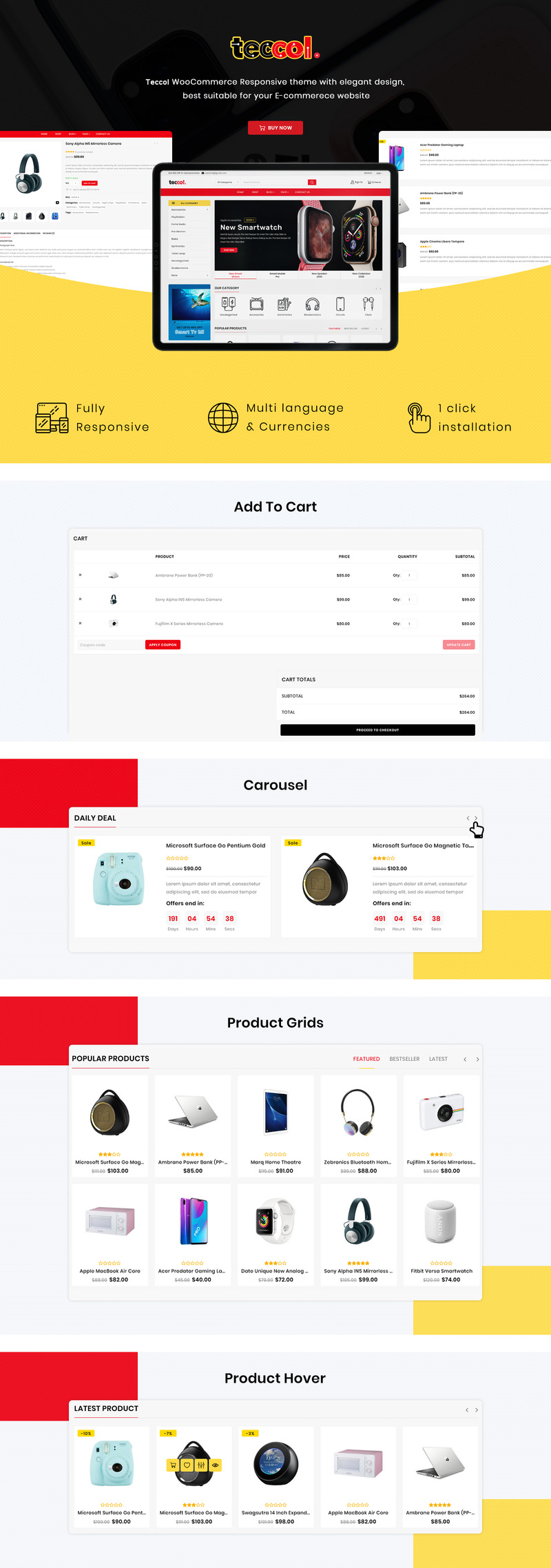 Tema WooCommerce Teccol - Responsive WordPress #93614 - Imagen de características 1