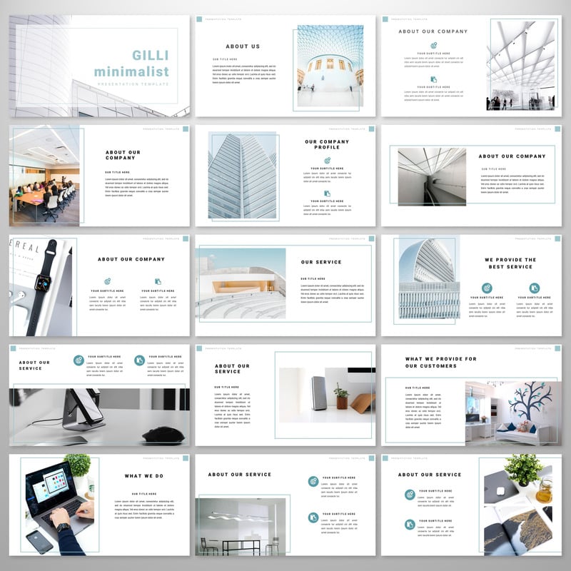 Gilli Minimalist PowerPoint template - TemplateMonster