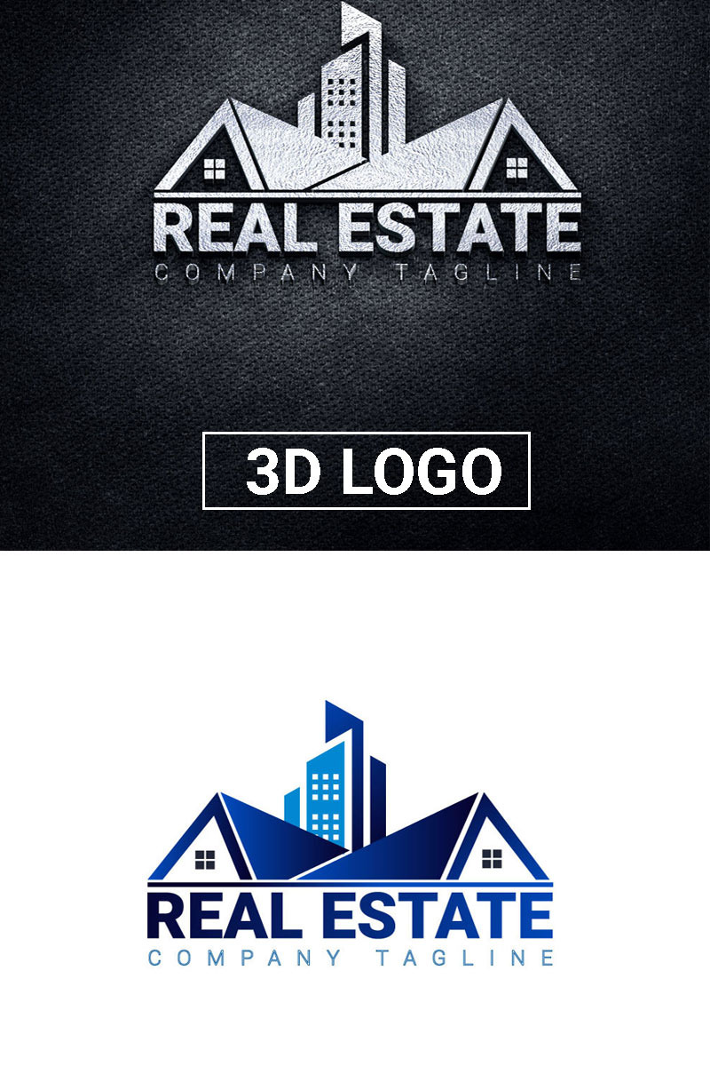 3D Real Estate Logo Template - Features Image 2