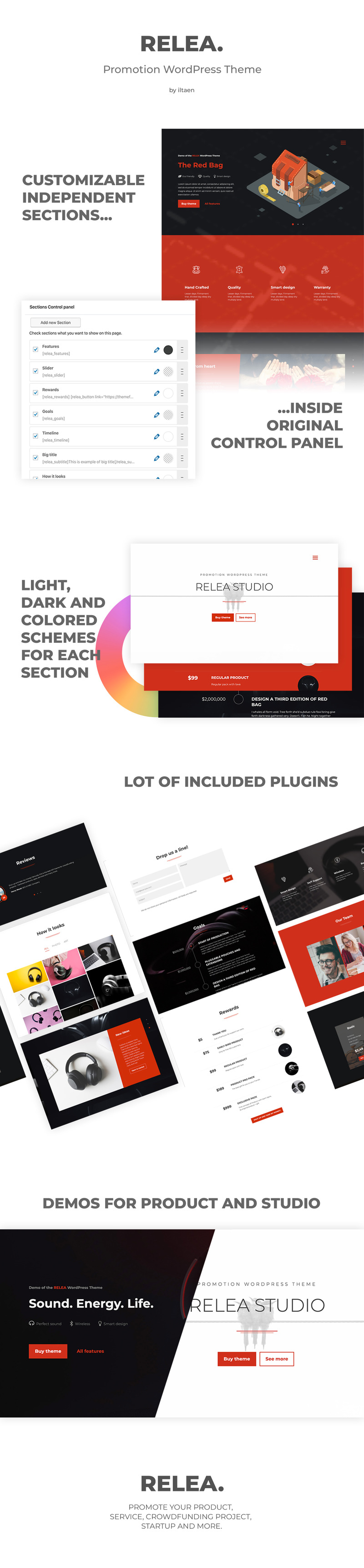 Relea WordPress Theme - Features Image 1