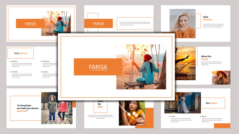 Farisa - Creative Business PowerPoint template - Features Image 1